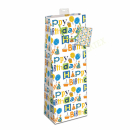 Geschenktasche Flasche Happy Birthday