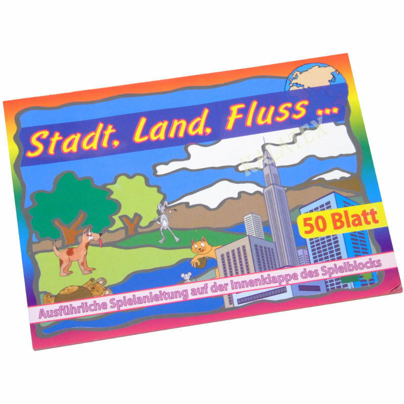 HABA 2565 Stadt-Land-Fluß – Das Klassische Schreibspiel Für 2-4 Spieler Ab 6 Jahren