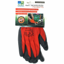 Gartenhandschuh rot-schwarz