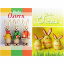 Glückwunschkarten Ostern Hasen Eiermotive