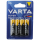 Batterie Varta AA R6, 4er