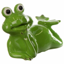 Dekofigur Frosch liegend klein