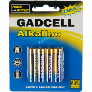 Batterie Gadcell AAA/R3, 4er