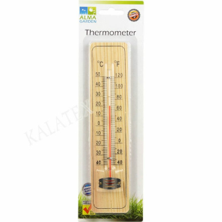 Thermometer Holz, L 22 cm