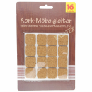 Möbelgleiter selbstklebend Kork