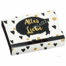 Geldgeschenk Box schwarz-gold