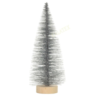 Tannenbaum silbern 15cm