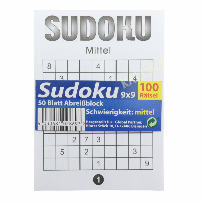 Sudoku Block A6 50 Blatt Gro handel F r Sonderposten Und Restposte