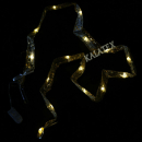 Stoffband gold Organza mit LED