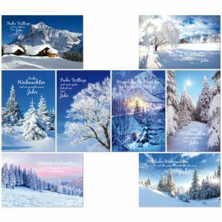 Karten Weihnachten Winterlandschaft