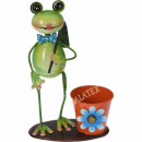 Frosch mit Blumentopf