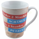 Kaffeebecher konisch Lieber 2 Minuten