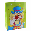 Geschenktasche Large Happy Birthday Clown 3D