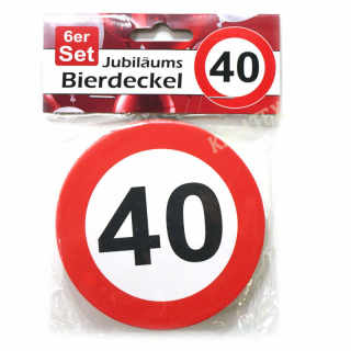 Bierdeckel Geburtstag 40