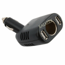Ladegerät USB & 12V für Auto