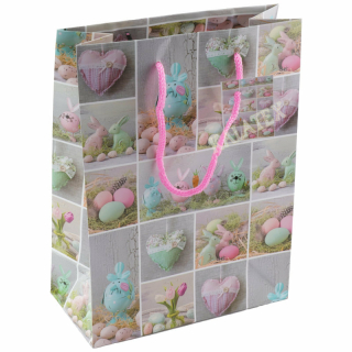 Geschenktasche Ostern pastell medium