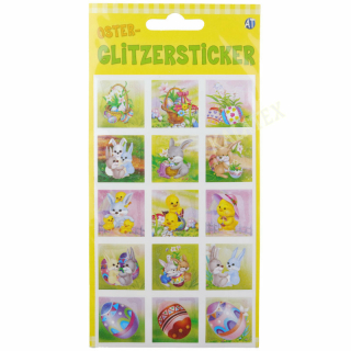 Ostersticker Glitzer