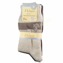 Damen Socke 5er braun