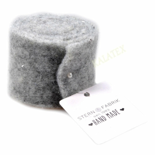 Filzband zum Basteln 5cm x 1m grau