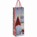 Geschenktasche Flasche Wichtel