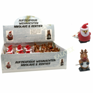 Aufziehfigur Weihnachten 8cm