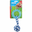Hundespielzeug Ring mit Seil 16x8,5x5cm