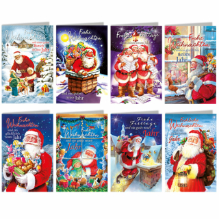 Karten Weihnachtsmann