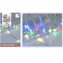 Bunte Lichterkette 40 LED mit Timer