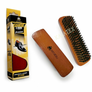 Schuhbürste aus Holz 16x4,5x3cm