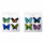 Schmetterling 3D Sticker 4er
