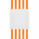 Plastiktüten mit Streifen orange 10er