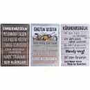Metallschild mit Aufdruck 30x20cm