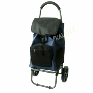 Einkaufstrolley 45 Liter schwarz-blau