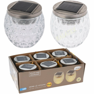 Solarlampe LED,  Glas