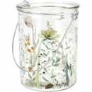 Teelichthalter Glas Ø8 cm, H:10cm