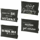 Tasche Filz mit Spruch 21,5x15,5cm