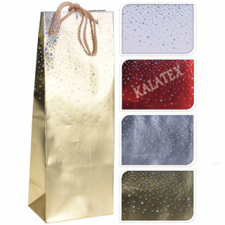 Geschenktasche Glitzer Flasche