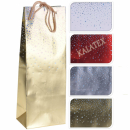 Geschenktasche Glitzer Flasche