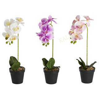 Kunstblume Orchidee 40 cm im Topf