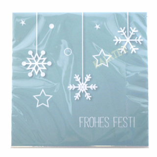 Servietten Weihnachten "Frohes Fest!" 33x33cm 20er Pack