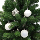Weihnachtsbaumkugel-Set 100er weiß