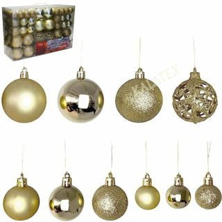 Weihnachtsbaumkugel-Set 100er gold