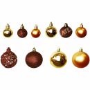 Weihnachtsbaumkugel-Set 100er bronze Mix
