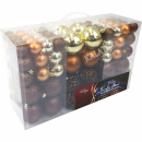 Weihnachtsbaumkugel-Set 100er bronze Mix