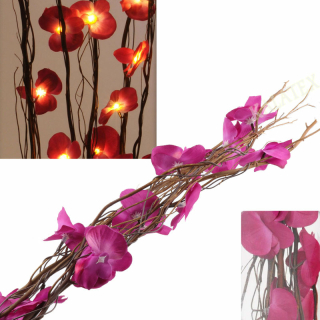 Orchideen Weidenzweig mit Beleuchtung