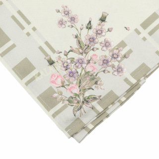 Tischdecke Druckdesign 40x140 cm Blumenstrauß ecru-bunt