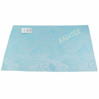 Platzdeckchen Blätterdesign 30x45cm türkisblau