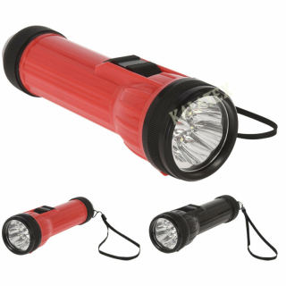 Taschenlampe mit  6 LED, 19 cm