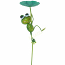 Gartenstecker Frosch 81cm Metall