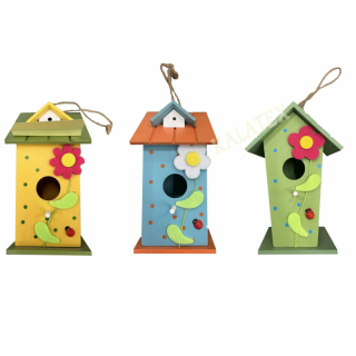 Vogelhaus Sommer 19x9x9cm